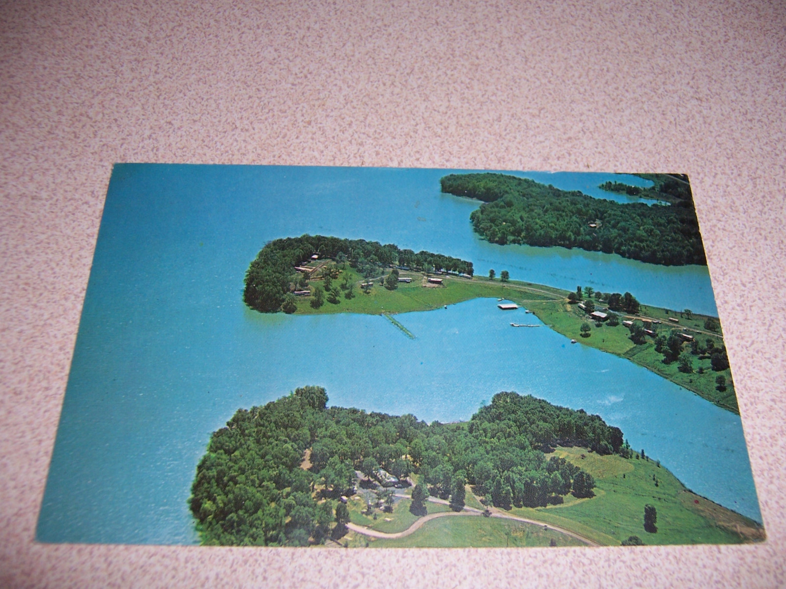 1960s AERIALVIEW, TARRYON CAMPING RESORT, LAKE BARKLEY, KUTTAWA KY VTG