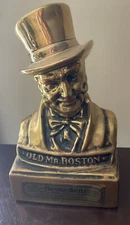 Old Mr. Boston Prestige Whiskey Bourbon Bottle Decanter 1970 Empty