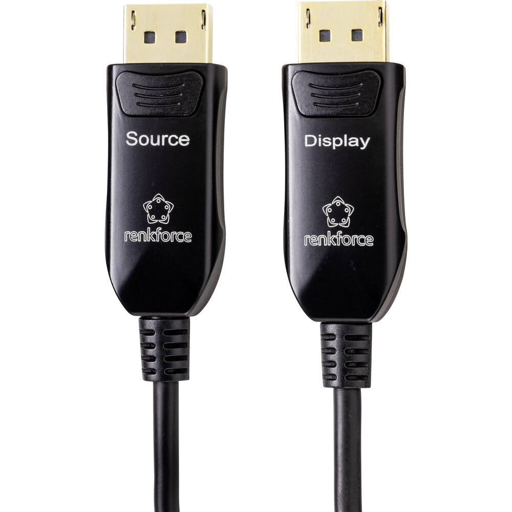 Thumbnail - Renkforce Glasfaser / Displayport Anschlusskabel Displayport Stecker,