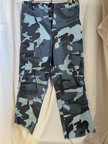 Sky blue camouflage pants Size 23-27