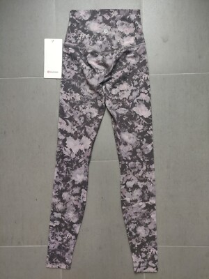 Lululemon Align HR Pant 28'' FIIG Floral Illusion Dark Gray Multi Size 2 NWT