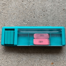 Vintage Regent 2 Tier Plastic Pencil Case