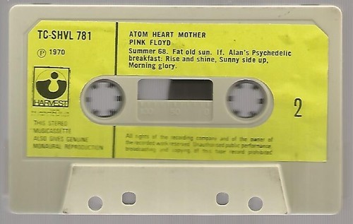 Pink Floyd - Atom Heart Mother, Cassette VG Paper Labels TESTED - Picture 5 of 5