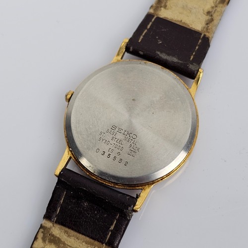 Orologio da uomo SEIKO Classico Quadrante Numerico Romano. Lunetta Colore oro !! - Foto 4 di 7