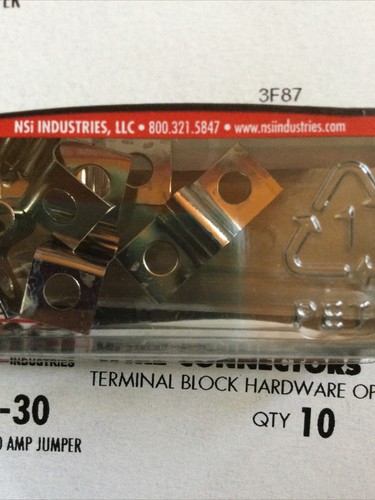 NSI Industries J-30 Terminal Block Jumper 3F87 30pcs Total Nos - Picture 2 of 3
