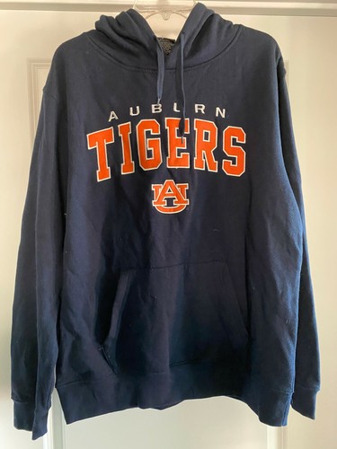 NEW MENS LARGE L HOODY HOODIE AUBURN UNIVERISTY TIGERS FOOTBALL BASKETBALL RARE - Picture 1 of 7