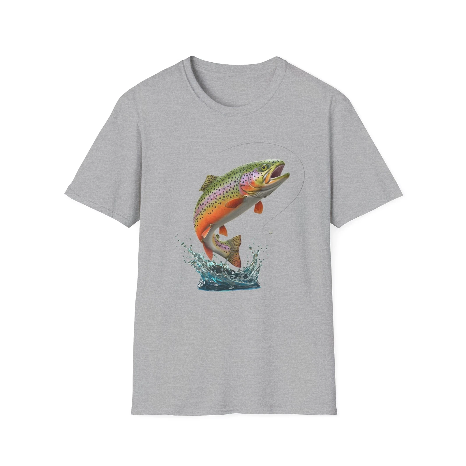 Rainbow Trout T-Shirt, Fishing Shirt, Nature Tee, Fisherman Gift, Outdoors