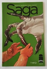 Saga #2 FN/VF (faint long crease) 1st Stalk Combine Bag Board EEE