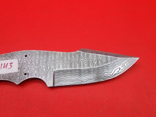 Custom Handmade Ladder Pattern Damascus Steel knife blade blank S260 - Picture 8 of 8