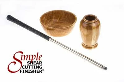 SIMPLE WOODTURNING TOOLS Carbide Woodturning Tool Full Size Simple Shear Cutting Finisher w/Golf Grip