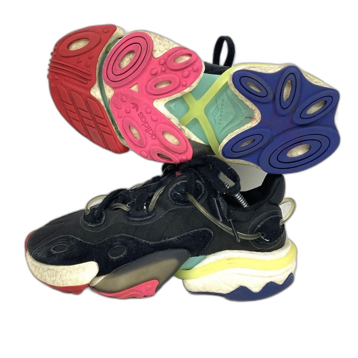 Adidas Torsion X Core Black Men's Sz Colorful Sneakers
