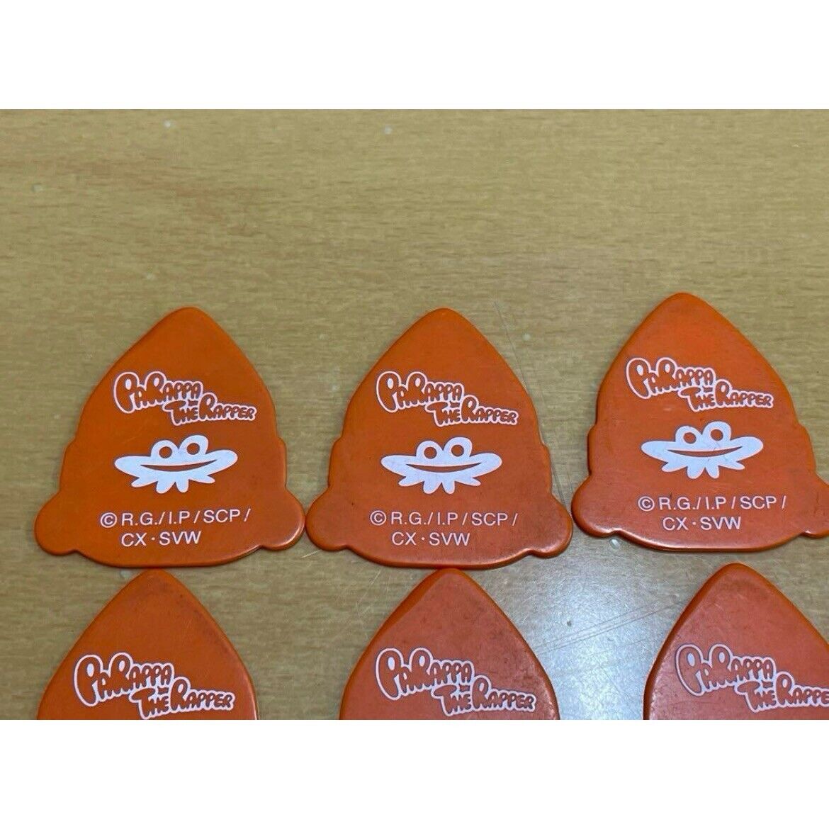 パラッパラッパー ウンジャマラミーキーホルダー＆ギターピックセット Parappa The Rapper Guitar Pick All 6 types Set Japan Um