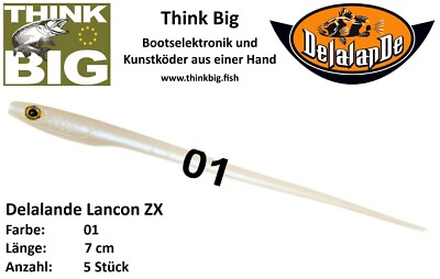  Delalande Lancon ZX 7 cm, 5 Stück, verschiedene Farben Drop Shot Carolina-Rig 