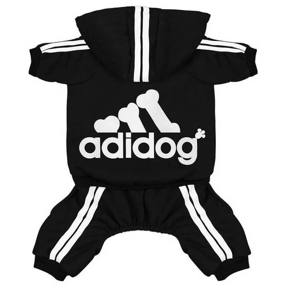 Adidog Mascota Perro Linda Ropa Chándal Sudadera con Capucha Abrigo 4 Piernas Mono 2 Piernas Pullover Foto 4 de 4