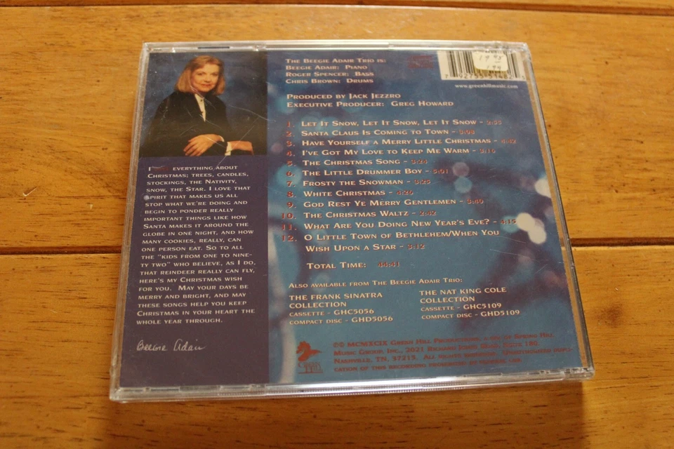 BEEGIE ADAIR TRIO - JAZZ PIANO CHRISTMAS CD [NEW SEALED] GREEN HILL INSTRUMENTAL Foto 2 de 4