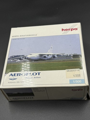 Herpa Wings 1:500 AeroFlot Russian Airlines Antonov AN-124 #510707 modelo diecast - Imagen 10 de 15