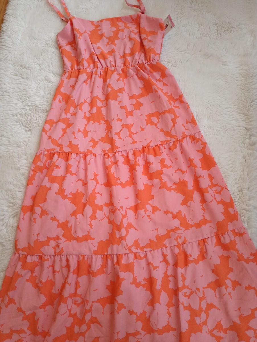 aita bridesmaid dress Summa Pink Ombre Hibiscus Strapless Maxi Dress - US 10 main image 1