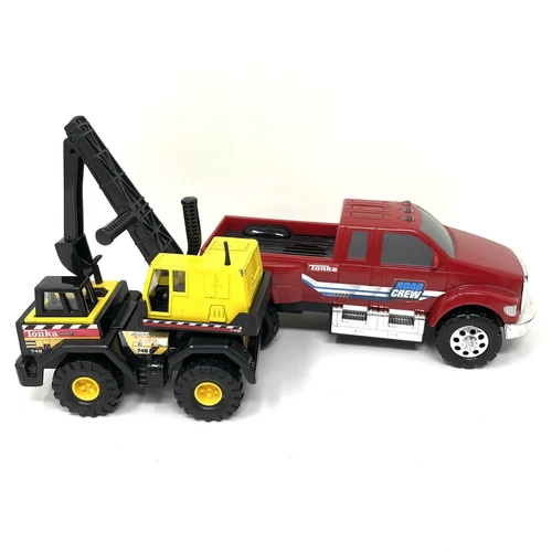 Tonka Truck Vehicle Lot Hasbro Pickup 2008 Maisto Digger 98 Vtg Plastic Metal