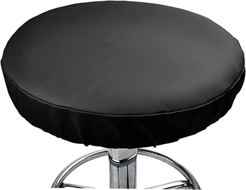 Alblinsy Hefei 2PCS round Faux Leather Bar Stool Cover Waterproof Seat Cushion C