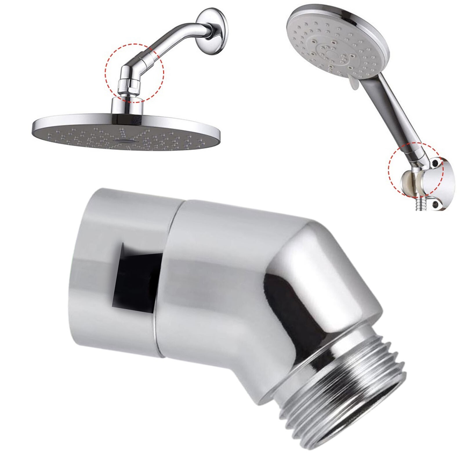 Effortless Angle Adjustment For Hand Shower Adapter for Comfortable