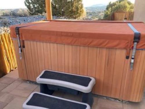 Tan Spa Cover Hot Tub Wind Strap Complete Kit Nexus Locks | LENGTH OPTIONS - Picture 9 of 13