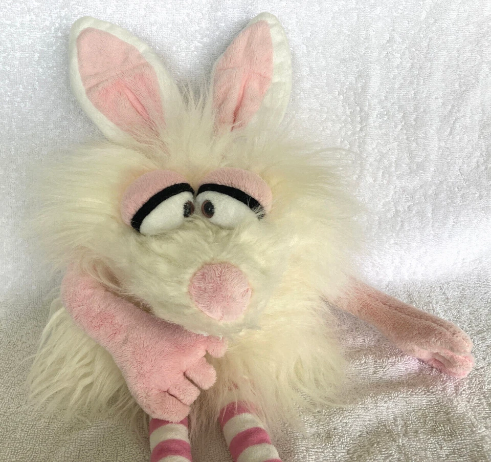 Living Puppets Monster To Go Rabbit Bunny Flöckchen German Hand Puppet Doll 13" - Image 3 of 4