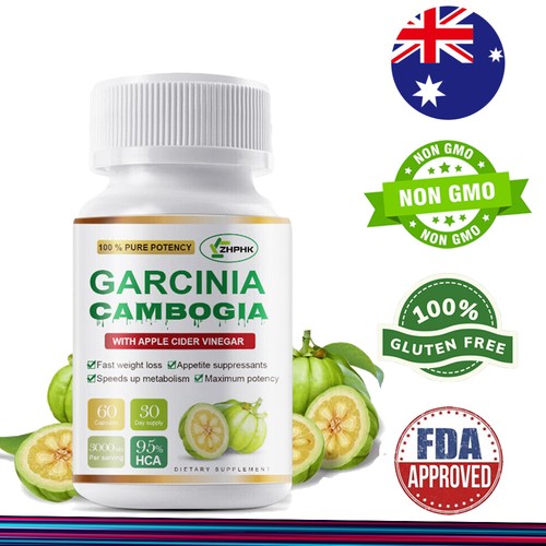 Garcinia Cambogia W/ Apple Cider Vinegar ACV Weight Loss Diet Dietary Supplement