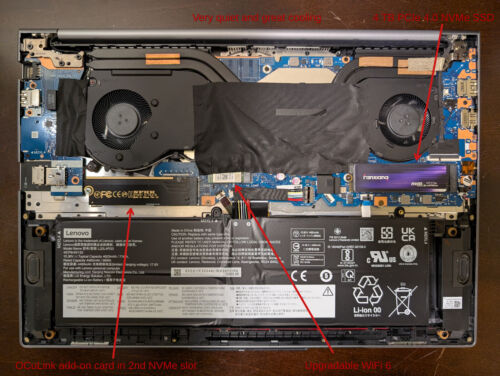Lenovo ThinkBook 16 G5+ 2.5K Ryzen 7 7840H 32GB 4TB PCIe4 NVMe SSD 780M OCuLink - Picture 10 of 12