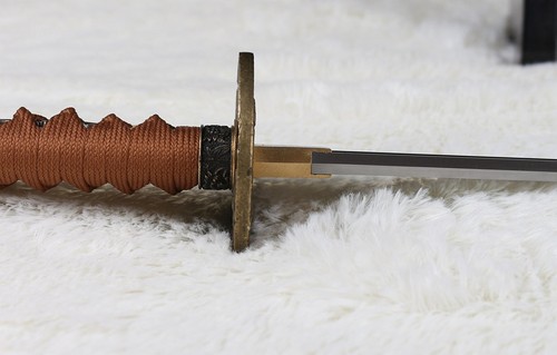 Handgeschmiedetes 1095 High Carbon Stahl UNOKUBI-ZUKURI Japanisches Katana Samurai Schwert. - Bild 6 von 12