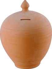 Salvadanaio in terracotta vintage cm.30 portamonete porta monete classico