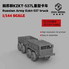 unassembled   1/144/72/87  Russian KZKT-537L Heavy Truck  Model  Kit