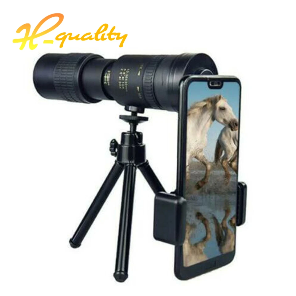 4K 10-300X40mm Super Telephoto Zoom Monocular Telescope/Tripod & Clip Set - Image 2 of 4
