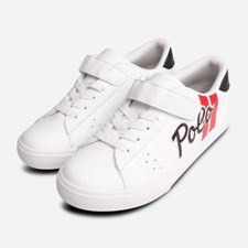 Ralph Lauren Polo White Leather Kids Theron II Shoes
