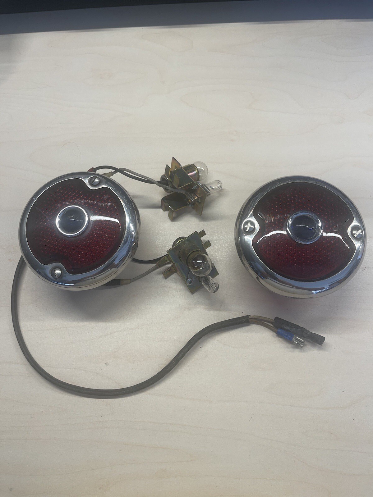 1934 Ford Blue Dot Tail Light Assemblies With Halogen Bulbs eBay