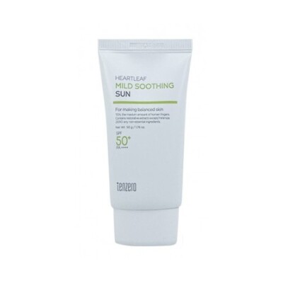 TENZERO Heartleaf Mild Soothing Sun 50g (LSF50+ PA++++) K-Beauty