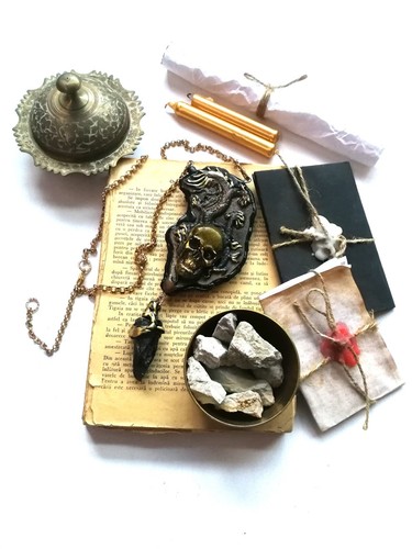 Necronomicon Sigillo Talismano Amuleto Ciondolo Collana Gioiello Pendaglio Magia - Foto 10 di 24