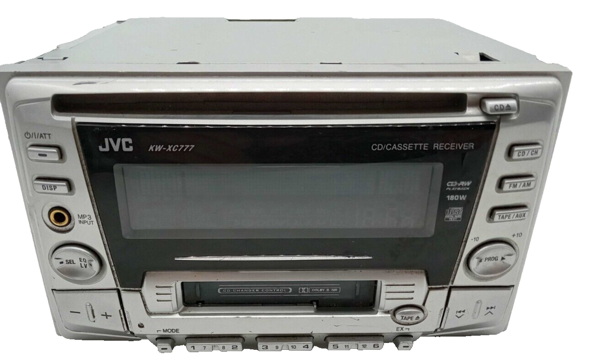 JVC KW-XC777 AM/FM Radio Tuner CD/Cassette Tape Deck Receiver