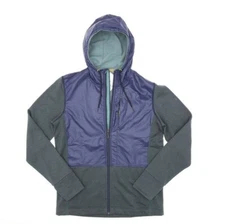 Smartwool Pine Grey Merino Sport Jacket Full Zip Hybrid Hoodie Men's Sz M L75803