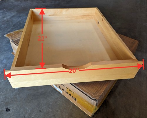 20" Breite * 22" Tiefe Holz Auszug Schublade für Küchenschrank - Bild 4 von 8