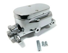 Chrome Master Cylinder 1 Bore 916 12 Ports Dual Gm Corvette Chevy Hot Rod