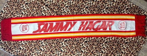 Sammy Hagar Van Halen Vintage 1980s CONCERT SCARF 80s Heavy Metal Rock Band
