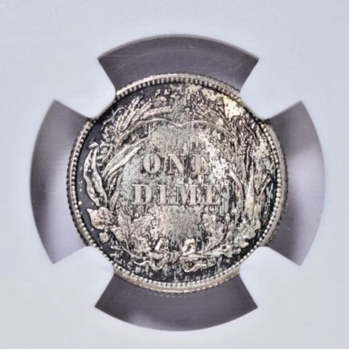 1907 BARBER DIME ~ SHARP STRIKE NGC MS64! - Image 4 of 4