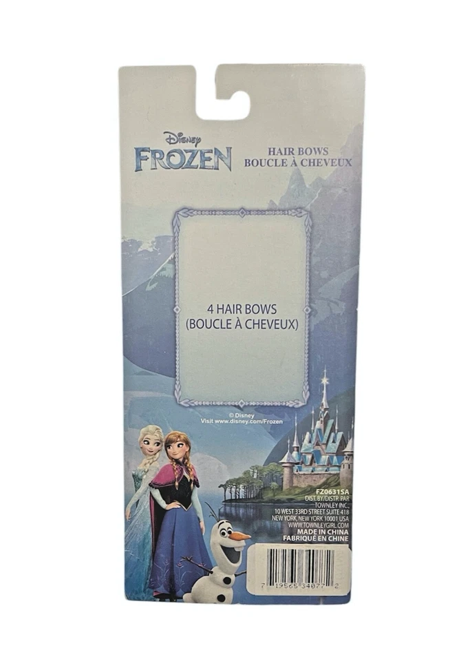 Moños para cabello congelados Disney para niñas 4 piezas Foto 2 de 2
