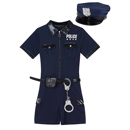 Women Police Cop Costume Policewoman Cosplay Halloween Police Officer Uniform - Picture 14 of 47