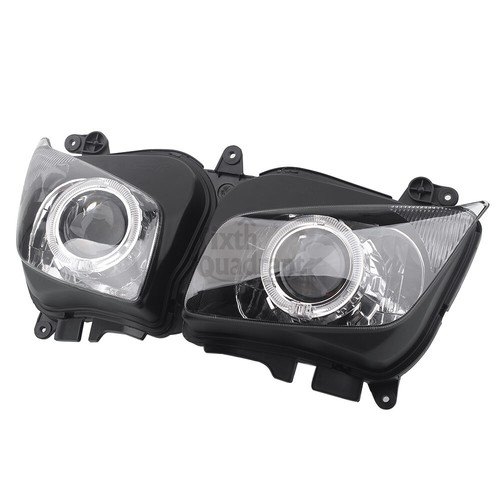For YAMAHA FZ1 FZ-1S Fazer Headlight Headlamp Assembly Blue Angel Eye 2006-2015 - Picture 11 of 21