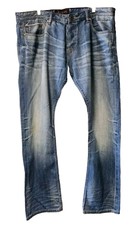 Cult of Individuality Jeans Mens 42x34 Blue Rebel Straight Japanese Selvage Read