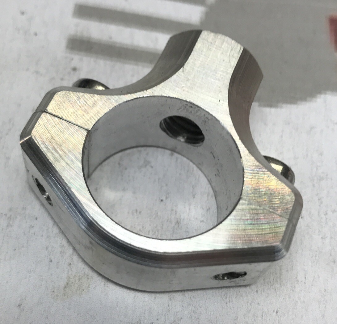 Spiegel Klemme Spiegelschelle Halterung 22mm Lenker Mofa Moped Motorrad Hercules