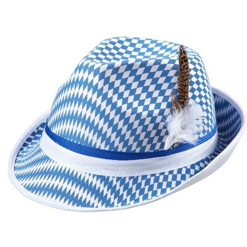 Deutscher Bierhut Mit Feder - Traditioneller Fedora Für Oktoberfest & Kostümpartys