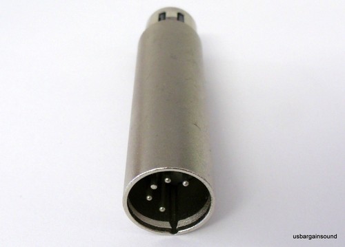 (4) Procraft PC-ADT049 3 Pin Female to 5 Pin Male Adapter XLR DMX Lighting App. - Picture 2 of 3