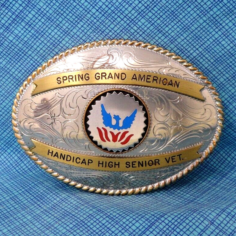 Shooting Trophy Belt Buckle Spring Grand American HHS… Gem